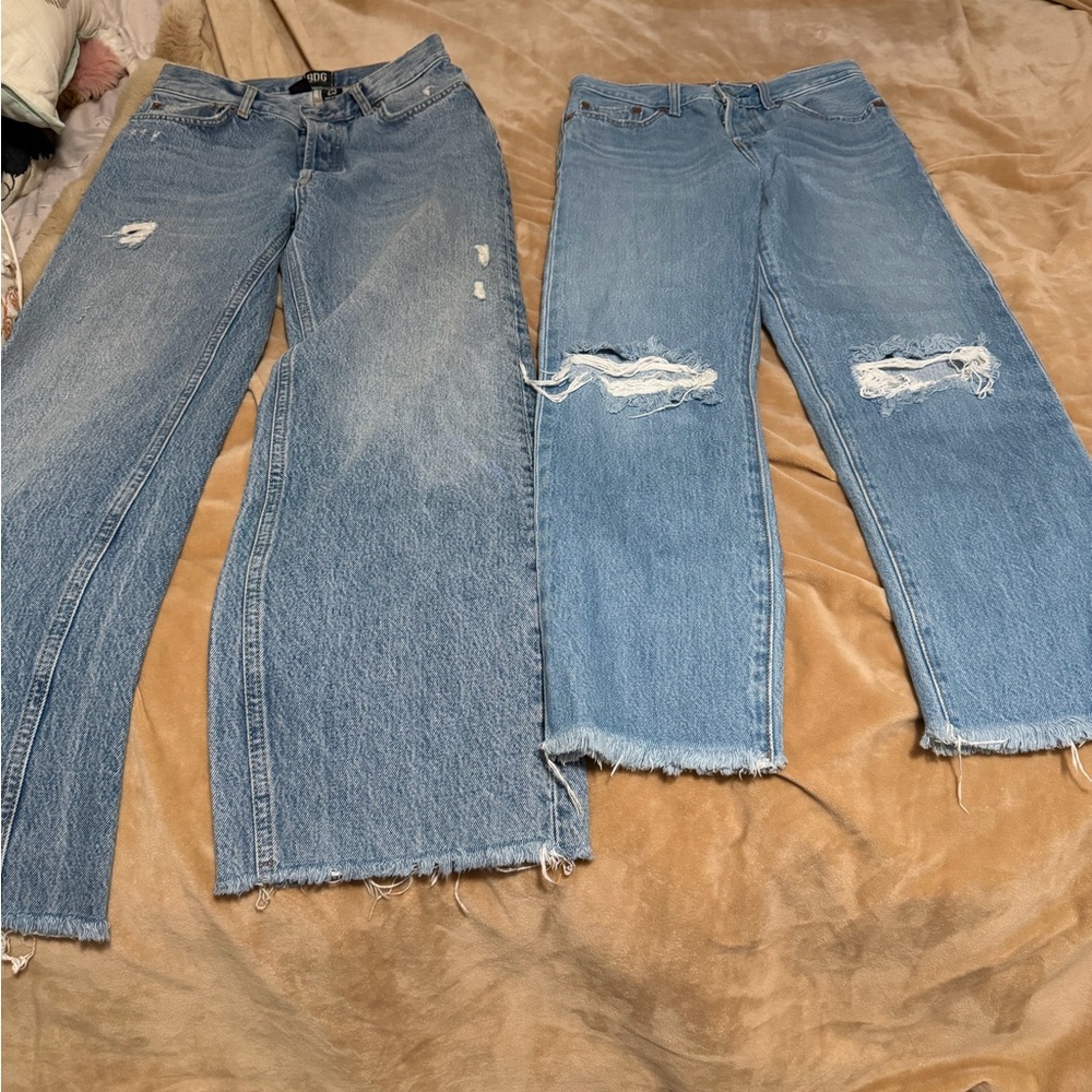 Levi’s and BDG Stylish Blue Distressed Women Jeans 25